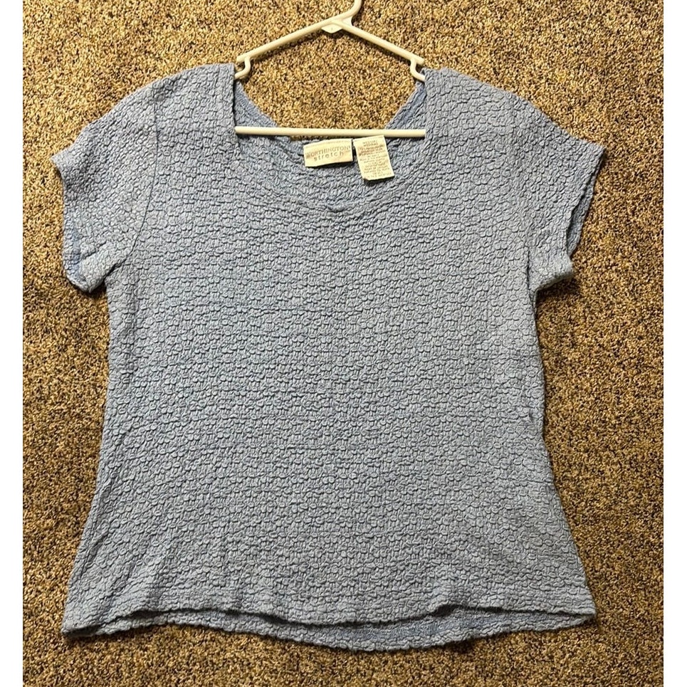 Worthington Stretch Size M Blue Top
